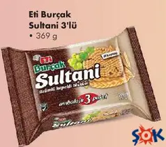ETİ BURÇAK SULTANİ 3'LÜ 369 G fiyat ve kampanya bilgisi